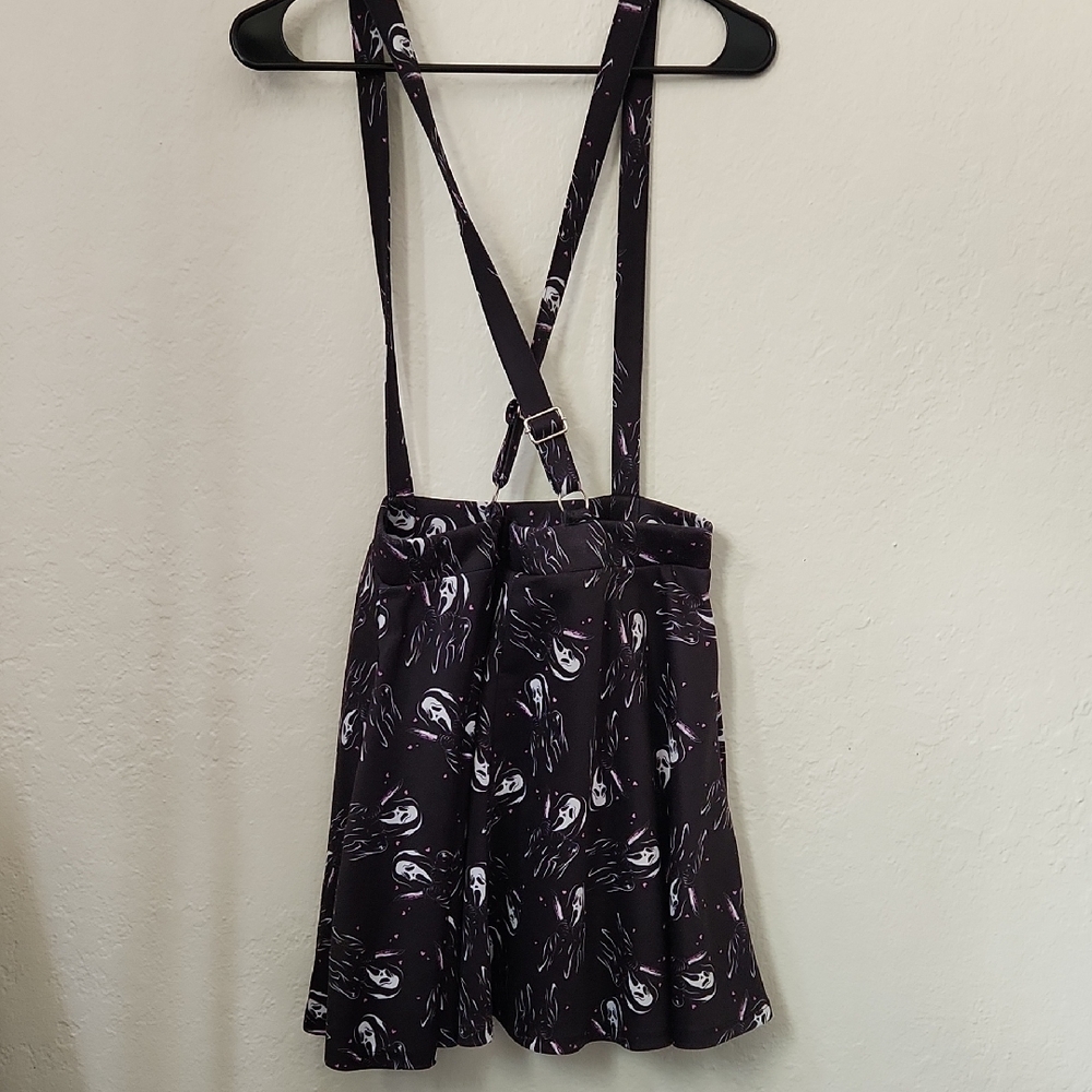 Scream Suspender Skirt